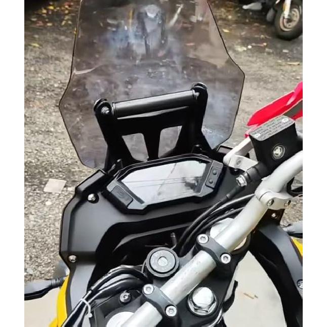 22MM Motorcycle Crossbar Phone Holder Stand Holder GPS Navigation Plate Bracket Compatible with Loncin VOGE 300 Rally