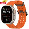 Силиконовый браслет Ocean Sports для Apple Watch Ultra 3/2/1 49 мм Серии 11/10 46 мм для iWatch Серии 9 8 7 6 5 4 SE32/1 44 мм 45 мм