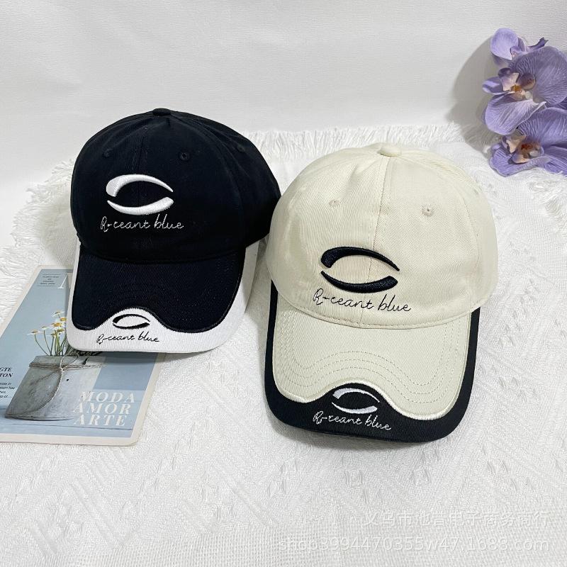 R-ceant blue hat baseball cap male and female couples personality versatile cap trendy brand sunshade street
