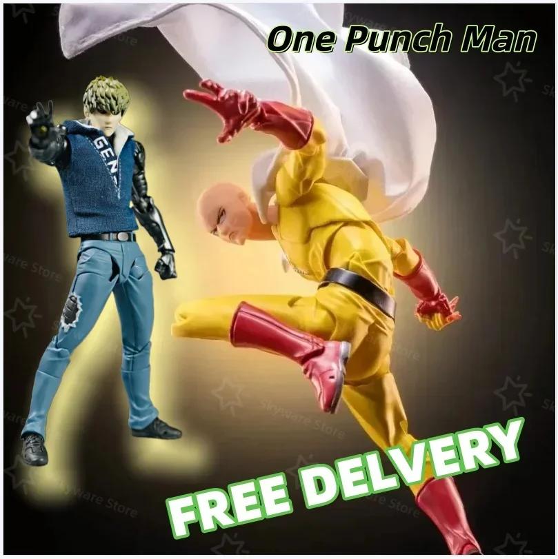 HOT Ko Genos Anime Action Figures Kaiyodo Revoltech Yamaguchi One Punch Man Figurine Joint Movable Model Statue Kids Toys Gifts