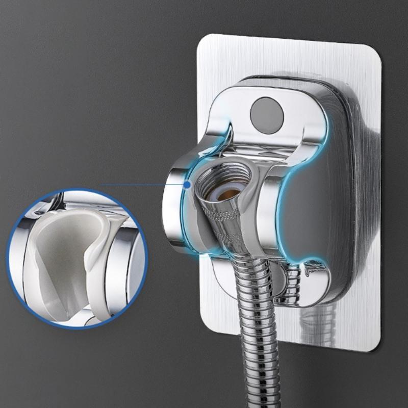 Держатель для душа Самоклеящийся настенный зажим Многофункциональный кронштейн для хранения в ванной комнате