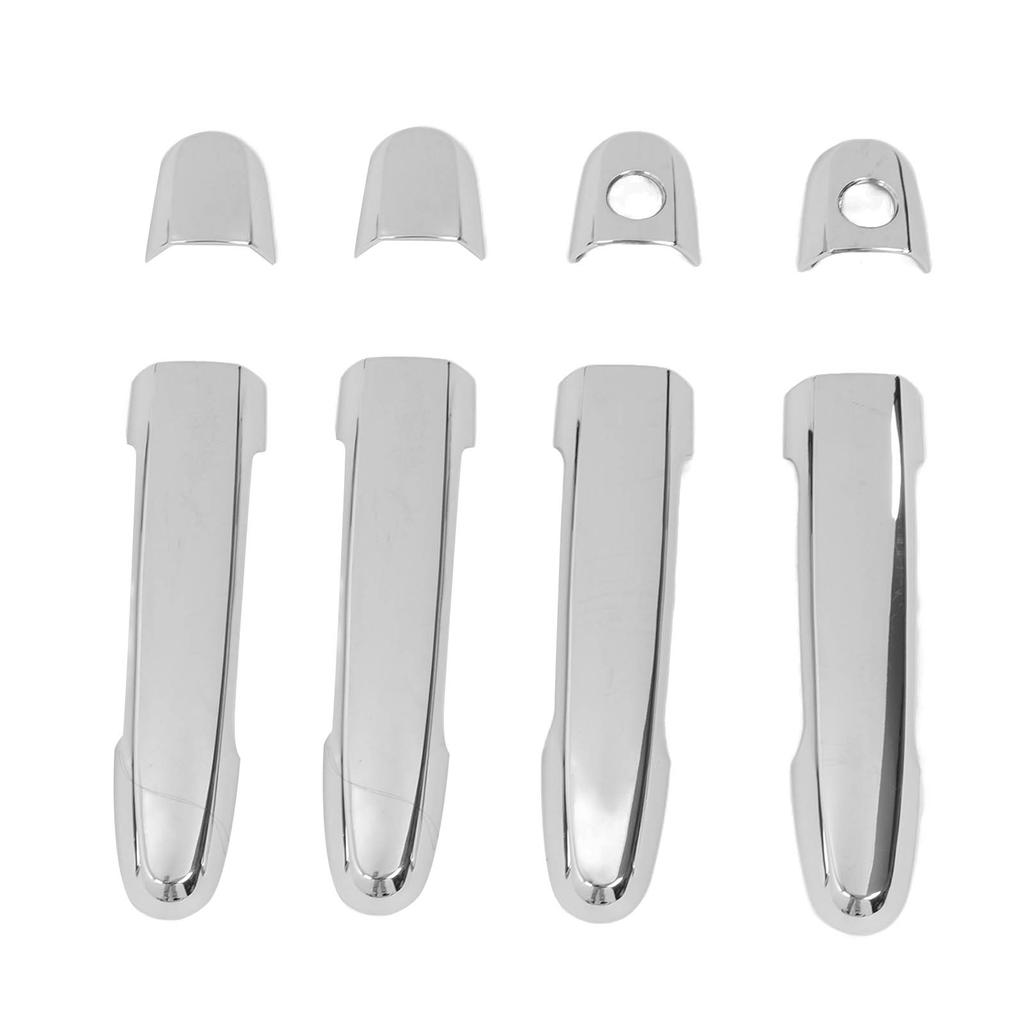 8 Pieces Chrome Exterior Door Handle Cover Trim Sticker Replacement for Hilux Vigo 2005?2014