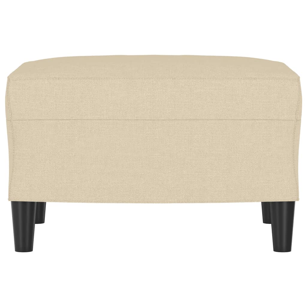 Footstool Cream 60x50x41 cm Fabric