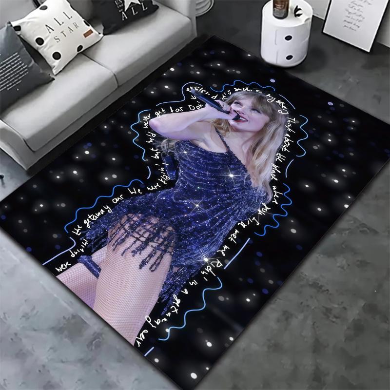 Taylor Swift Carpet Rug for Living Room Bedroom Home Sofa Decoration,Kids play Nonslip Floor Mat