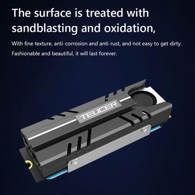 Алюминиевый радиатор жесткого диска M.2 SSD с турбовентилятором, радиатор 3-контактный PCIE NVME NGFF M2 2280, твердотельный накопитель, радиатор охлаждения жесткого диска