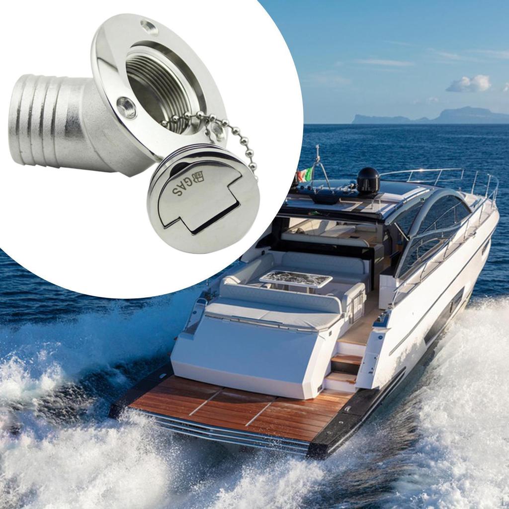 Крышка заливной горловины для палубы лодки, морская фурнитура для шланга 38 мм, удобная, прочная, из нержавеющей стали, для яхт, автофургонов