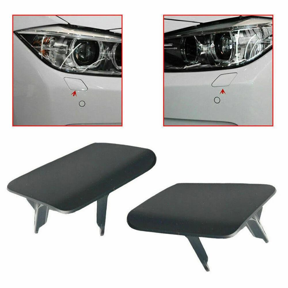 2x Primer Headlight Washer Nozzle Cover Cap For BMW 320i 328d 328i 335i 2012-15