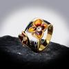 High Quality New Handmade Enamel Orange Flower Ring 925 Silver Anniversary Party Engagement Wedding Jewelry Gift