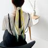 Spring And Summer Satin Long Scarf For Women Sunscreen Shawl Fashionable Beauty Scene Satin Long Scarf Versatile Travel Scarf