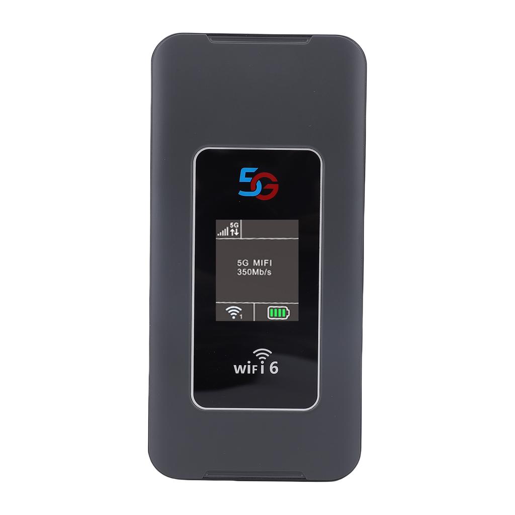 Мобильный Wi-Fi роутер 5G с слотом для SIM-карты, поддержка WiFi6 двухдиапазонный, до 32 устройств, портативное карманное WiFi устройство для путешествий