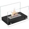 Tabletop Bioethanol Fireplace HOTEL MINI Black TÜV