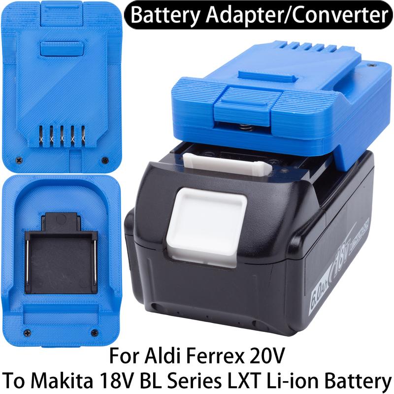 Адаптер аккумулятора для инструмента Aldi Ferrex 20V Li-ion на аккумулятор Makita 18V LXT Li-ion Адаптер-конвертер Аксессуар для электроинструмента