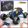 MOULD KING 18018 Технические Автомобильные Игрушки Модель Синий Молниеносный Багги MOC-3028 с Приложением и ДУ Строительные Блоки Кирпичики Подарки для Детей