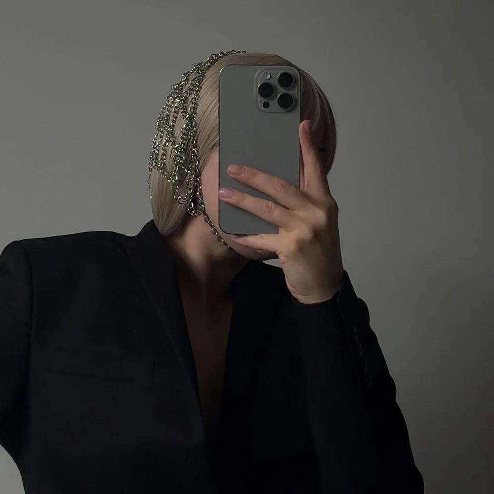 Свадебное украшение на лоб из цепочки, Свадебная корона, Повязка на голову, Аксессуары, Модная свадебная цепочка для волос