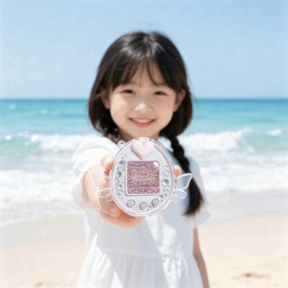 Clear Protective Case with Wings Replacement Shell Hard Cover Skin for Tamagotchi PS Accessories