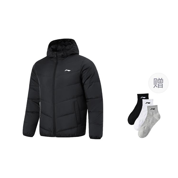 Коллекция настольного тенниса Li Ning Пуховик Унисекс Черный AYMU287-3