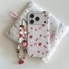 Музыкальный Чехол для iPhone с Кроликом и Клубникой для Моделей 17/16 Pro Max/15/14 - Новый Стильный Дизайн