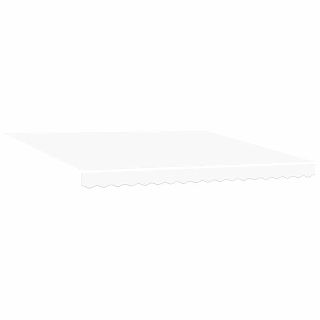 Retractable Awning White 400 x 300 cm Fabric and Aluminum