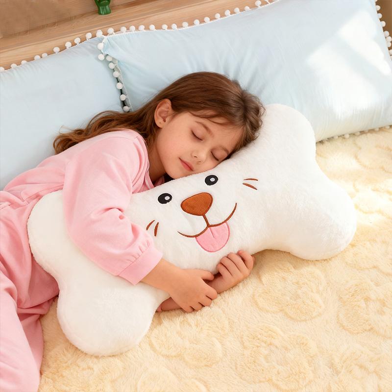 Super soft puppy bone throw pillow Plush Toy Soft Home Decoration Christmas Gift Children's Birthday Gift companion gift for Kid