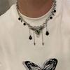 Wings Metal Chain Necklace Eye Punk Gothic Necklace Elegant Ghost Necklace Women  Gifts