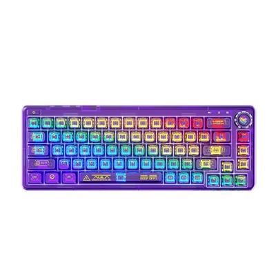 OUSEITECH F68 Прозрачная клавиатура Игровая клавиатура Прозрачная механическая игровая клавиатура Механическая клавиатура с возможностью горячей замены Беспроводная клавиатура Tenkeyless