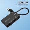 HdoorLink Адаптер карты памяти USB 2.0, устройство чтения карт памяти 6 в 1 для TF/SD/CF/XD/MS/M2, устройство чтения карт памяти Mermory Stick USB C с линией передачи данных