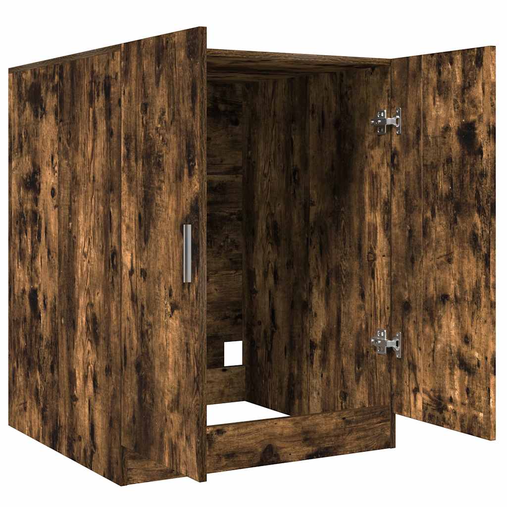 Washing Machine Cabinet Smoked Oak 71 x 71.5 x 91.5 cm