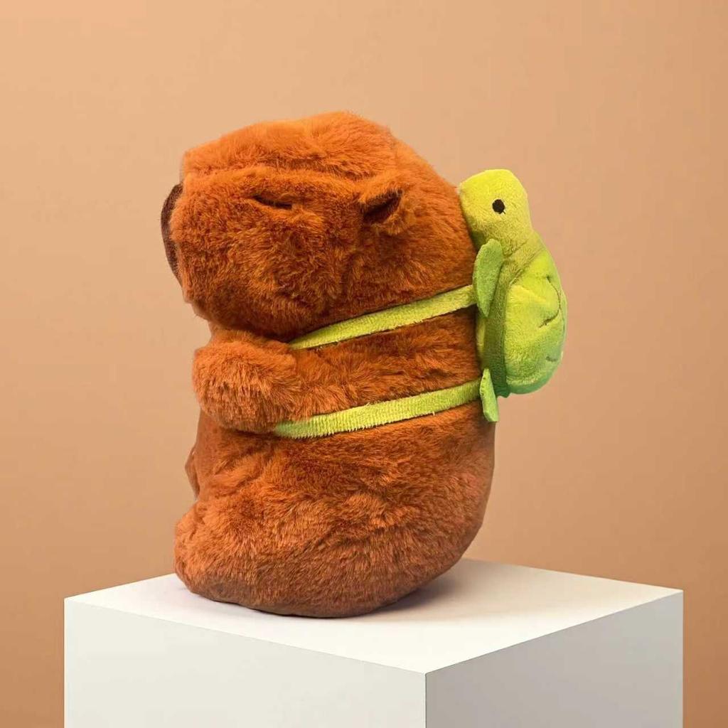 23см Милая Плюшевая Игрушка Капибара - Мягкая Чучело Животное Кукла Симуляция Аниме Пушистый Подарок на Рождество и День Благодарения