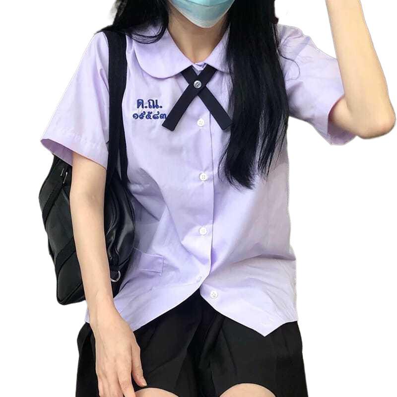 Школьная форма Таиланда - Комплект рубашки и юбки в стиле «Запретная девочка Нанно»