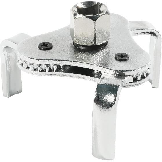 ESEWALAS Adjustable Carbon Steel Oil Filter Wrench, 2-1/2 In To 4.5 In, 3 Jaw Design, 2 Way Removal Tool Set