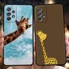 Иллюстрация жирафа Чехол для телефона Для Samsung Galaxy A15 A13 A35 A55 A51 A71 A41 A31 A21S A03S A05 A23 A25 A33 A53 A73 5G Чехол