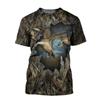 Summer Jungle Camouflage Creative Design Graphic T Shirts Suitable for Outdoor Hunting Hide 3D Print Men O-neck Short Sleeve Tee