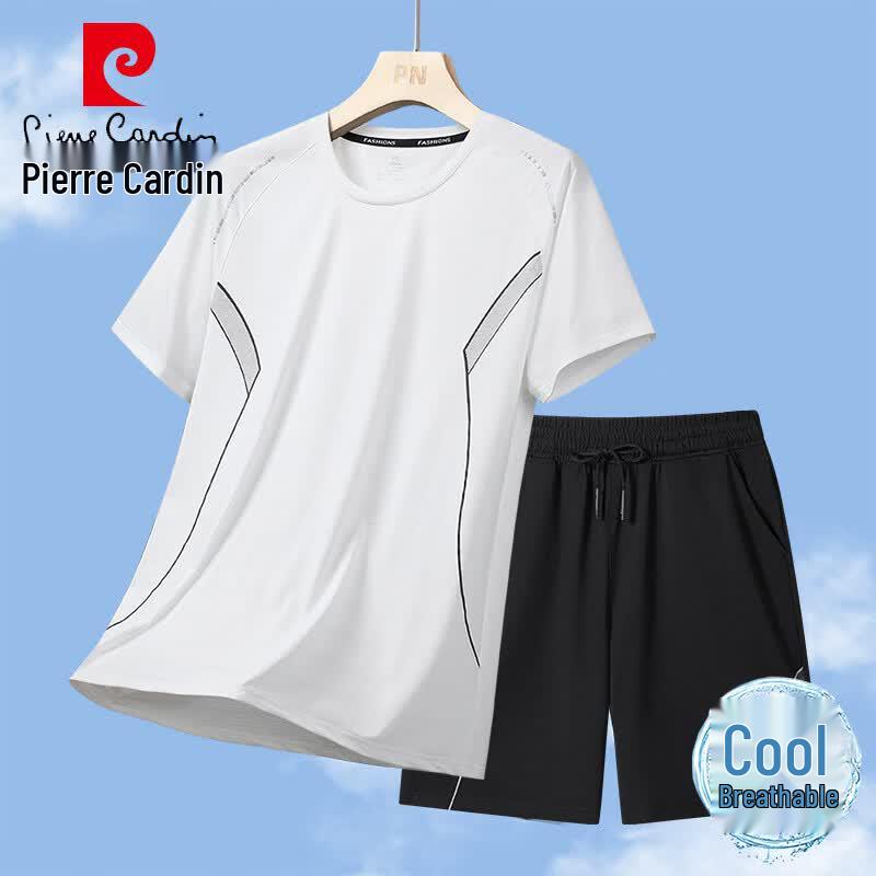 Pierre Cardin Мужской летний спортивный комплект из ледяного шелка