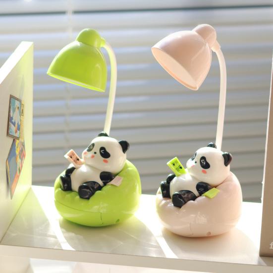 Светодиодная настольная лампа Panda Night Light с ящиком для чтения, регулируемая яркость, перезаряжаемая настольная лампа Panda для детской комнаты, спальни