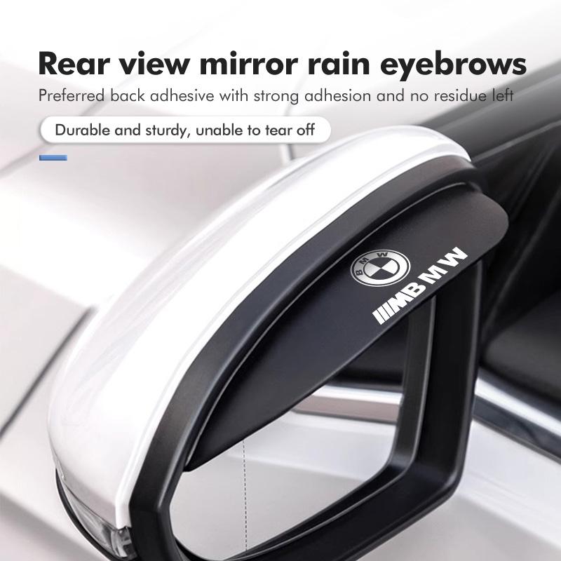 2pcs Carbon Car Rearview Mirror Rain Eyebrow Blocker Sun Visor For BMW M F10 F20 F30 F40 F15 F25 F26 F31 F49 E62 E83 E84 JG4