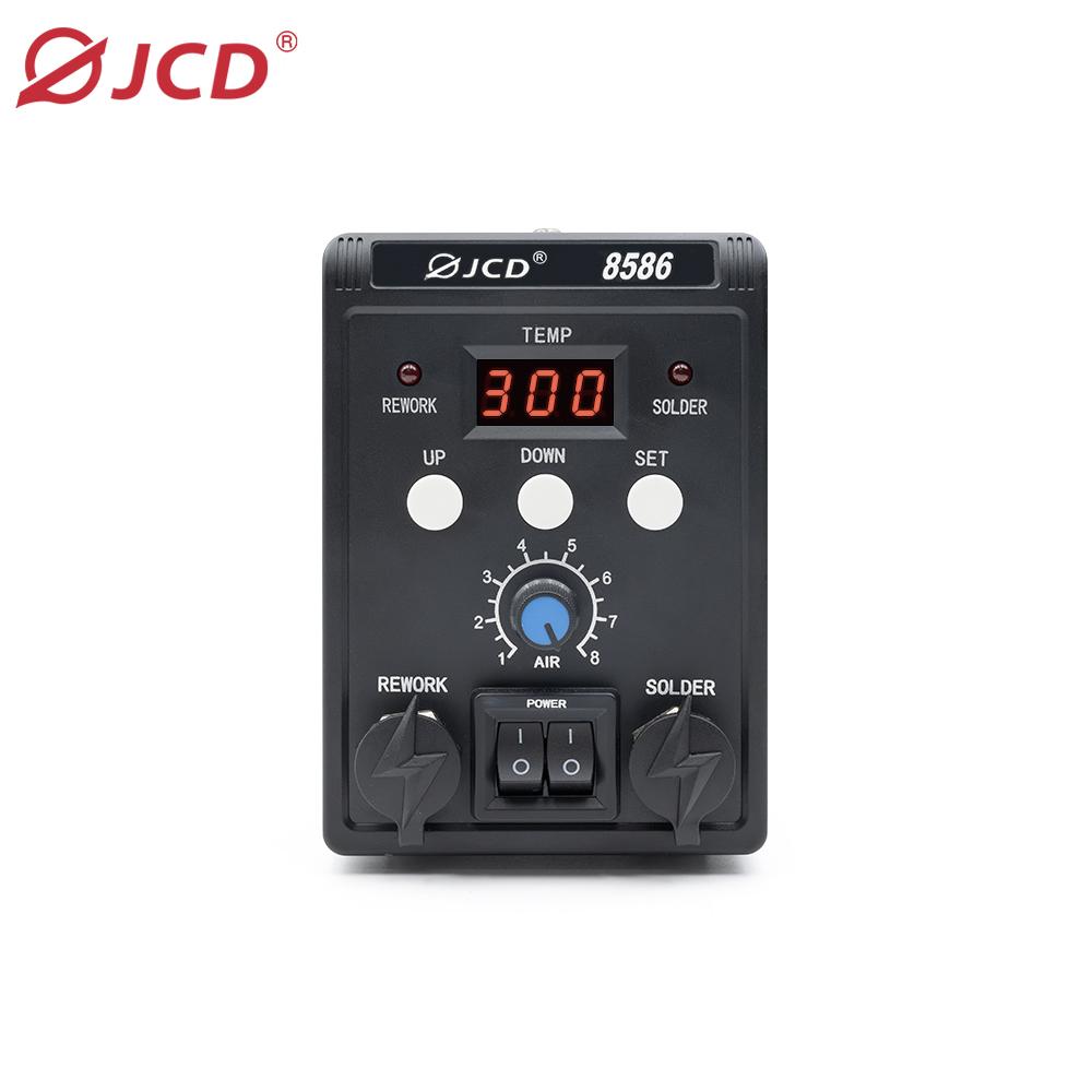 JCD Soldering Station 8586 Welding Hot Air Gun+Electric Soldering Iron 2 In 1 LCD Digital Display Welding Equipment Repair Tool