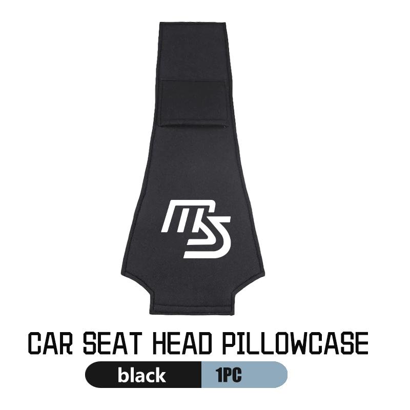 Car Seat Headrest Cover Suede Perforated Pillow Case For Mazda MX-5 CX30 RX8 MX5 BK BL 5 CR CW 6 II GH CX-7 ER