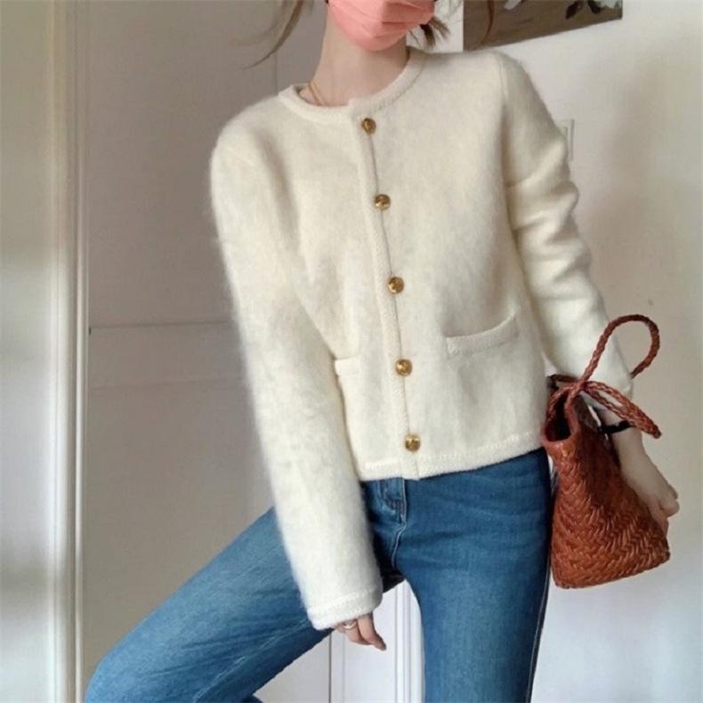 Женский вязаный кардиган-свитер Весна-Осень Повседневная куртка Топ