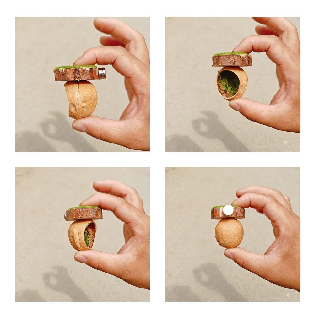 Magnetic Spider Hide Cave Mini Magnetic Spider Habitat Jumping Spider Shelter  for Mantis Tarantula