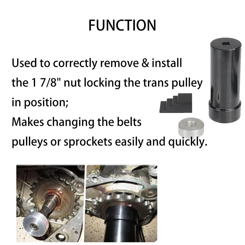 1 7/8" Mainshaft Sprocket Pulley Socket Lock Nut Wrench Tool 1Set For Harley-Davidson 1936-2006 Big Twins &1999-2006 Twin Cam