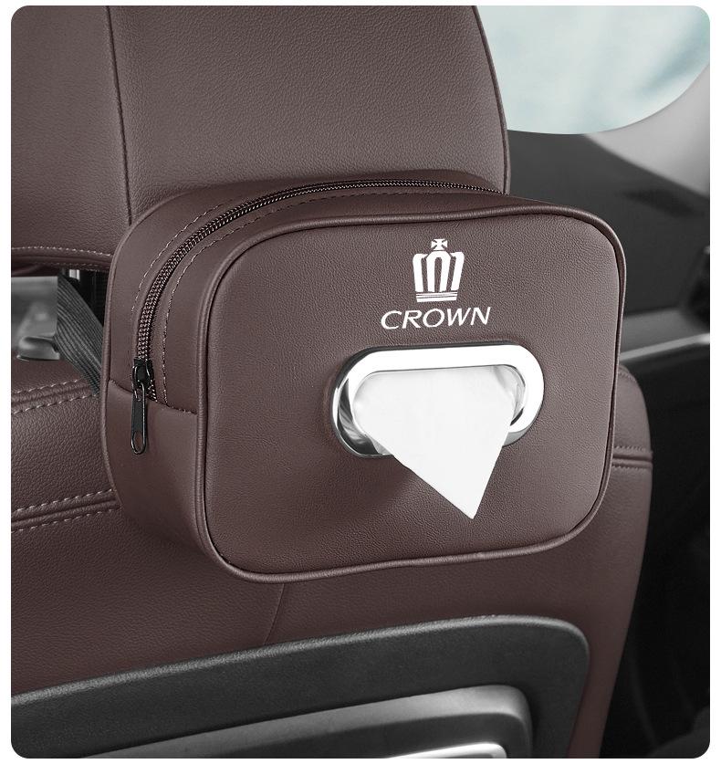 Сумка-органайзер для салфеток на консоль автомобиля Toyota Crown Lu Fang (12-е-14-е поколения)