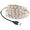 Светодиодная лента 5V USB 5050 Холодный белый/Теплый белый Подсветка фона телевизора 60 светодиодов/м USB-коннектор с клипсой 30см 50см 1м 2м 3м 4м 5м Комплект.