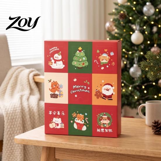 Christmas Countdown Box 2026 Empty Advent Calendar Set for DIY, to Decorative Storage Container Gift Boxes Fill, Surprise Gifts Boys Girls Teens