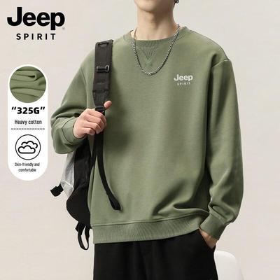 Мужской повседневный свитшот с длинным рукавом и принтом JEEP SPIRIT