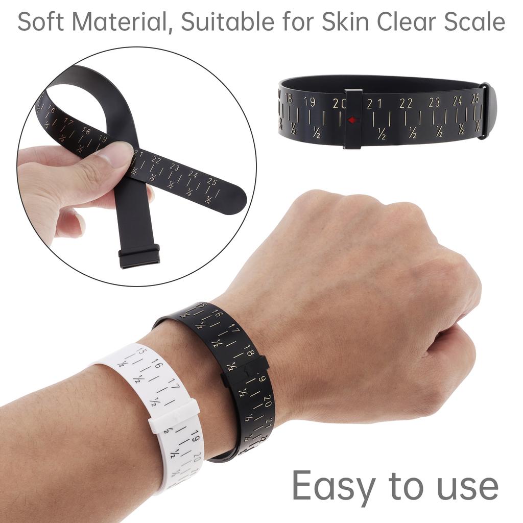 Набор из 3-х инструментов для измерения запястья для мужчин/женщин с UK RingSizer (А - Я), Размер пальца ЕС (41 - 76), Ювелирный браслет-калибровщик