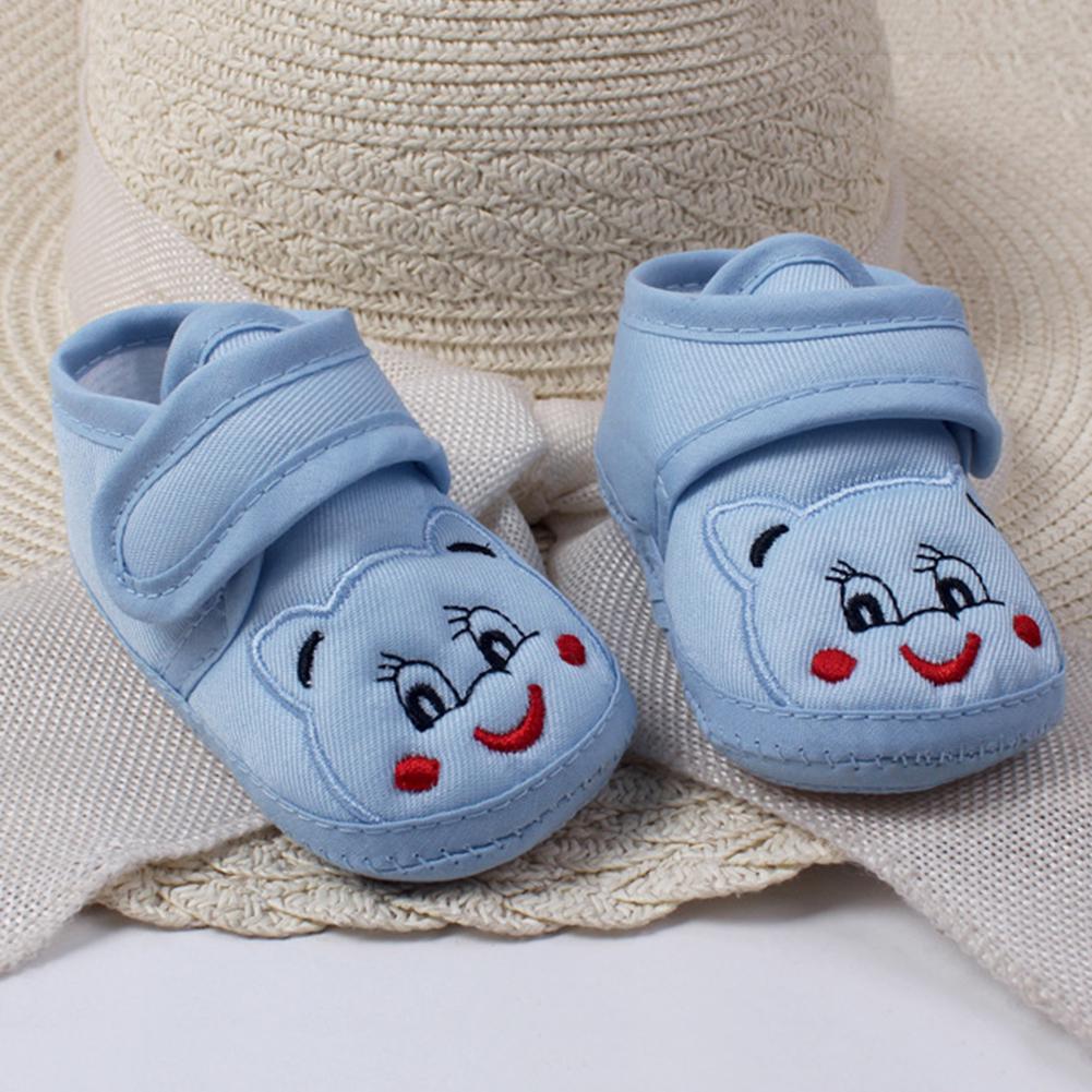 Girl Cartoon Slip Prewalker Flat Boy Anti Breathable Toddler Shoes