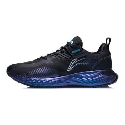 Кроссовки мужские Li Ning Protective Cloud Fabric, удобные, повседневные, прочные, с низким верхом, цвет черный, фиолетовый AGLR233-53