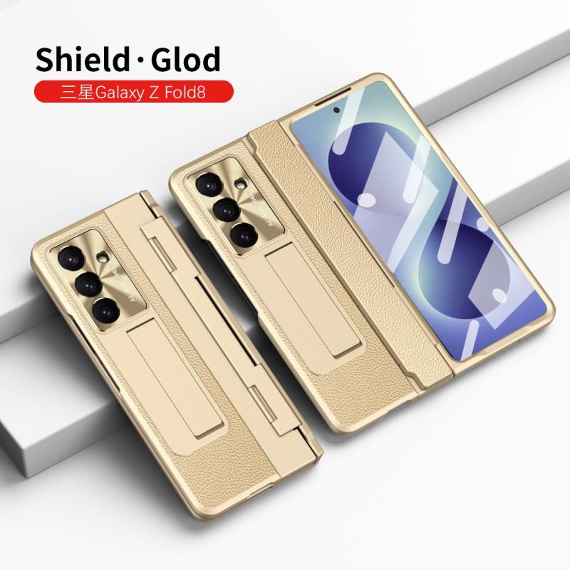 Чехол для Galaxy Z Fold8 Электроокрашенная Искусственная Кожа С Магнитной Подставкой Совместимый Fold7 Fold6 Fold5