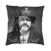 Hot Sale Retro Rock Singer Lemmy Cushion Cover  cm Velvet Throw Pillow Case for Living Room Sofa Bedding Pillowcase