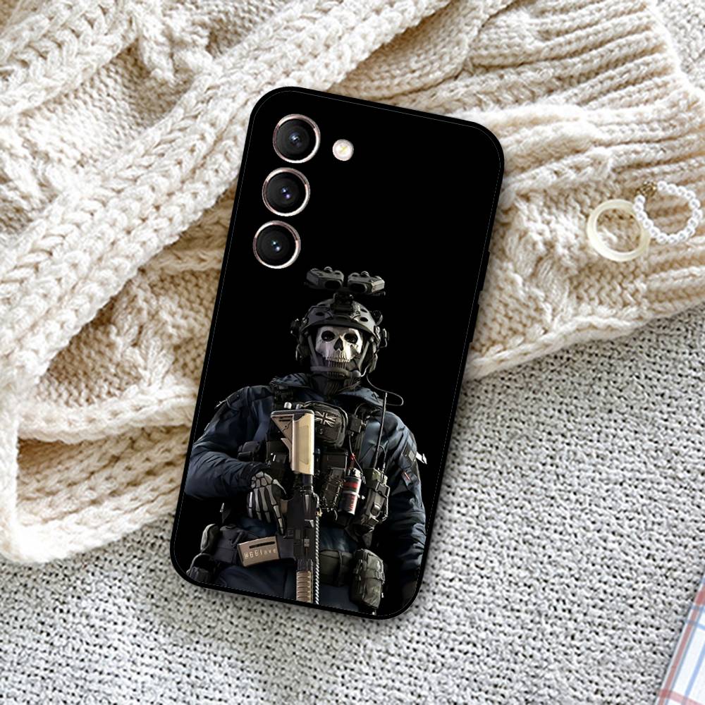 Game C-Call Of D-Duty GhostS Phone Case Black Ultra-thin Shockproof Case For Samsung S24/S25/S22/S30/Note20/Lite/Ultra/5G/Plus/F